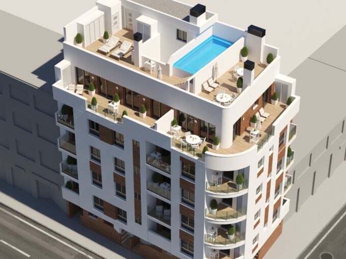 Appartementen vlakbij de zee in Torrevieja